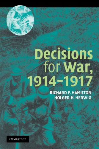 Book Cover Decisions for War, 1914-1917