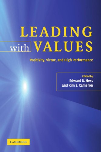 Book Cover Leading with Values: Positivity, Virtue and High Performance