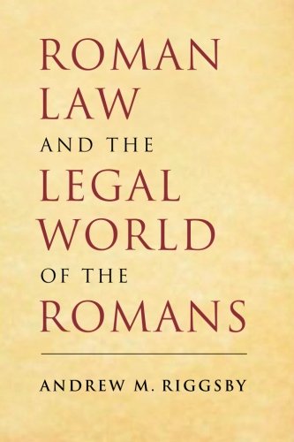 Book Cover Roman Law and the Legal World of the Romans