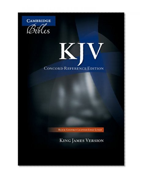 Book Cover KJV Concord Reference Bible, Black Edge-Lined Goatskin Leather, KJ566:XE