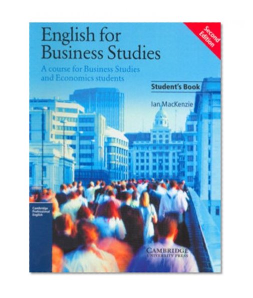 English for Business Studies Student's book: A Course for Business Studies and Economics Students