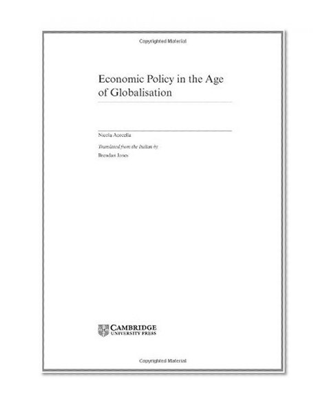 Economic Policy in the Age of Globalisation