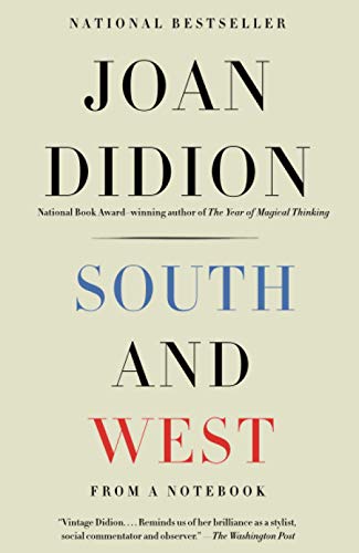 Book Cover South and West: From a Notebook (Vintage International)