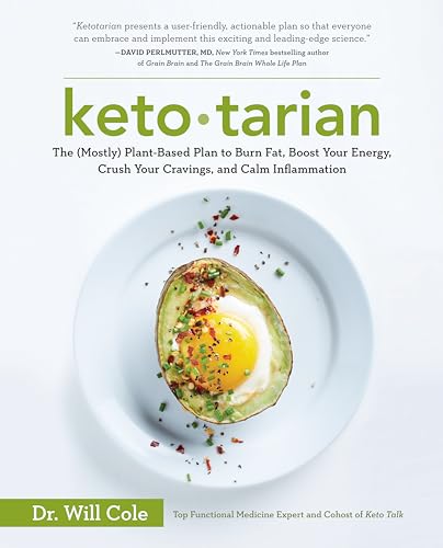 Book Cover Ketotarian: The (Mostly) Plant-Based Plan to Burn Fat, Boost Your Energy, Crush Your Cravings, and Calm Inflammation: A Cookbook