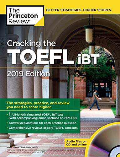 Book Cover Cracking the TOEFL iBT with Audio CD, 2019 Edition (College Test Prep)