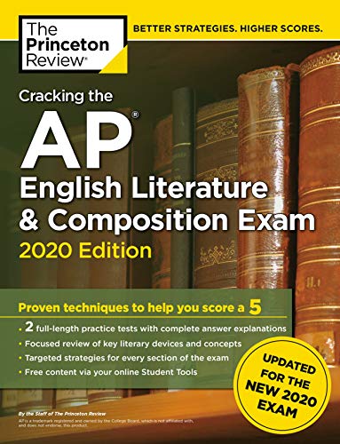 Book Cover Cracking the AP English Literature & Composition Exam, 2020 Edition (College Test Preparation)