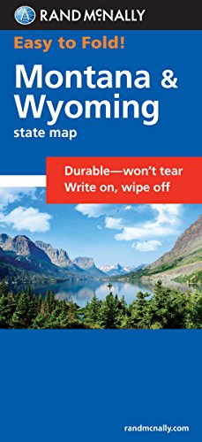 Book Cover Easy To Fold: Montana, Wyoming (Rand McNally Easyfinder)