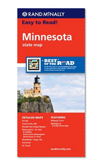 Book Cover Rand McNally Easy To Read: Minnesota State Map