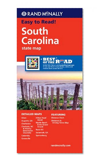 Book Cover Rand McNally Folded Map: South Carolina