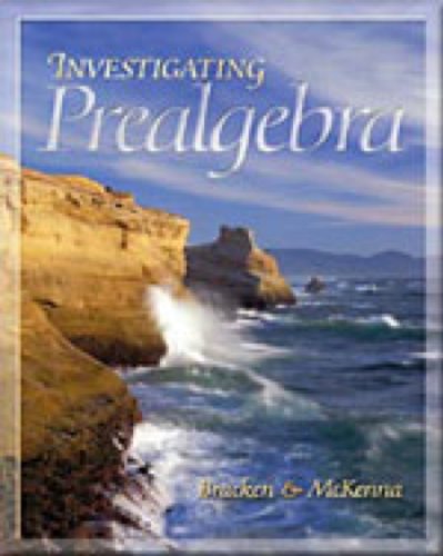 Investigating Prealgebra (with BCA Tutorial and InfoTrac)