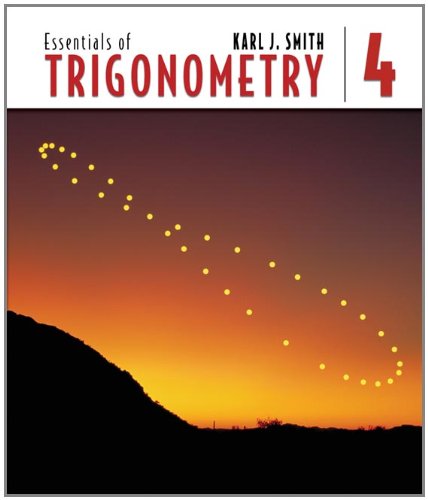 Book Cover Essentials of Trigonometry (with CD-ROM and iLrnTM Tutorial) (Available Titles Cengagenow)