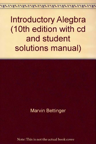 Introductory Alegbra (10th edition with cd and student solutions manual)
