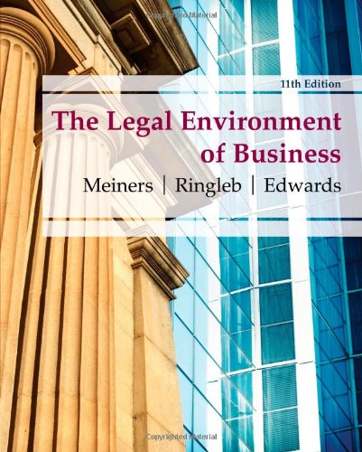 Book Cover The Legal Environment of Business