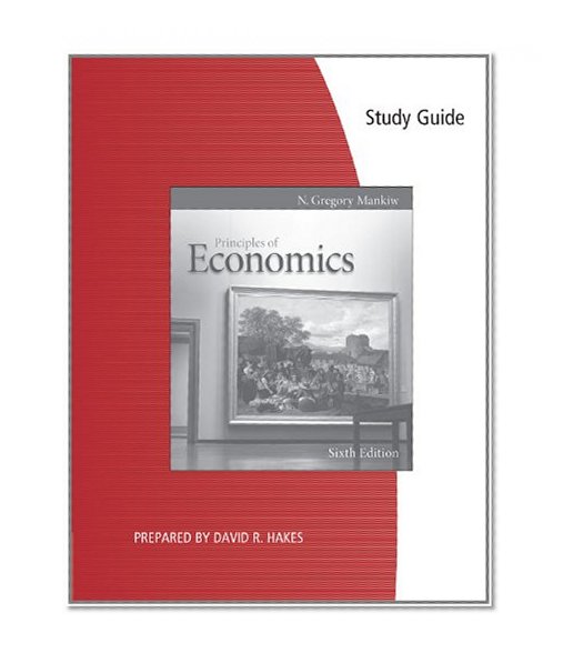 Book Cover Study Guide for Mankiw's Principles of Economics, 6th
