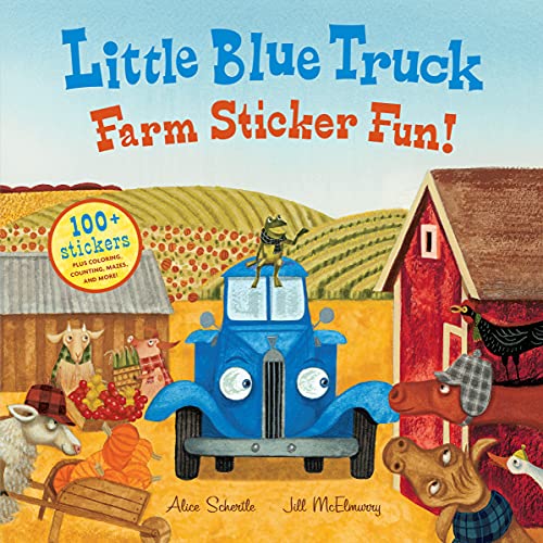 Book Cover Little Blue Truck Farm Sticker Fun!