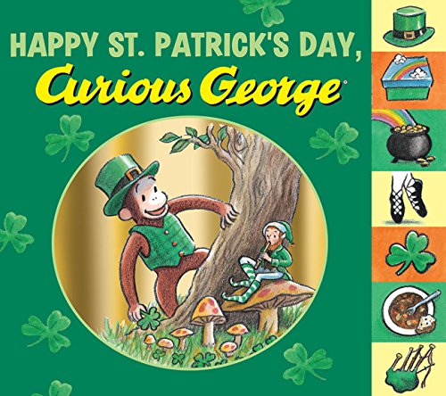 Book Cover Happy St. Patrick's Day, Curious George tabbed board book