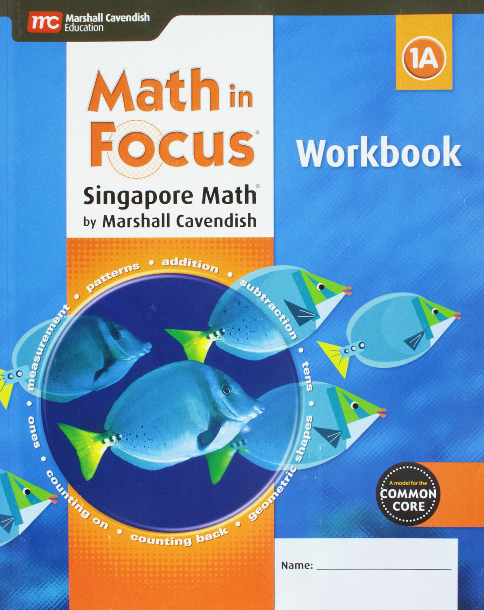 Book Cover Math in Focus Workbook, Book a Grade 1 (Math in Focus: Singapore Math)