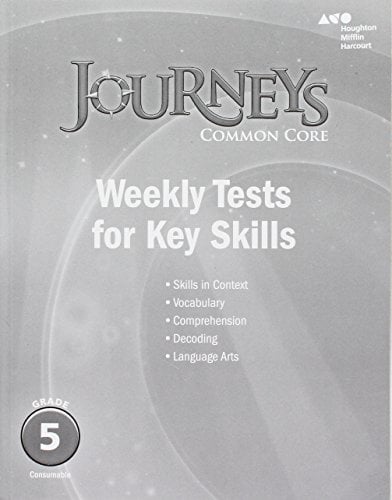 Book Cover Houghton Mifflin Harcourt Journeys: Common Core Weekly Assessments Grade 5