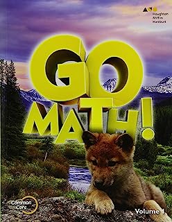Book Cover Student Edition Volume 1 Grade 1 2015 (Go Math!)