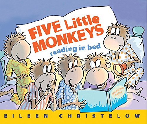 Book Cover Five Little Monkeys Reading in Bed (A Five Little Monkeys Story)