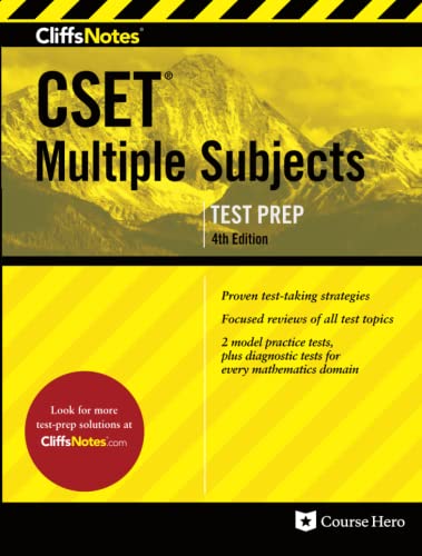 Book Cover CliffsNotes CSET Multiple Subjects 4th Edition