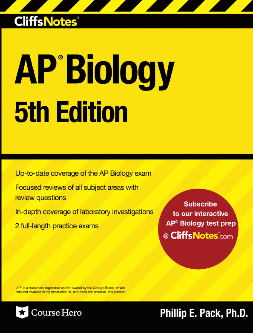 Book Cover CliffsNotes AP Biology: 5th Edition