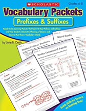 Book Cover Vocabulary Packets: Prefixes & Suffixes: Ready-to-Go Learning Packets That Teach 50 Key Prefixes and Suffixes and Help Students Unlock the Meaning of Dozens and Dozens of Must-Know Vocabulary Words