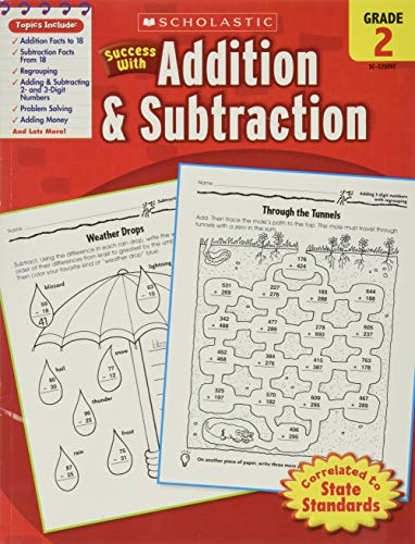 Book Cover Scholastic Success with Addition & Subtraction, Grade 2 (Success With Math)