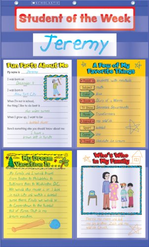 Student of The Week Pocket Chart