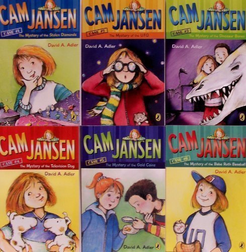 Cam Jansen 6 Book Set (Mystery of the UFO, Mystery of the Monster Movie, Ghostly Mystery, First Day