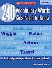 Book Cover 240 Vocabulary Words Kids Need to Know: Grade 2: 24 Ready-to-Reproduce Packets Inside! (Teaching Resources)