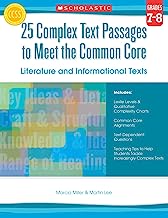 Book Cover 25 Complex Text Passages to Meet the Common Core: Literature and Informational Texts: Grade 7-8