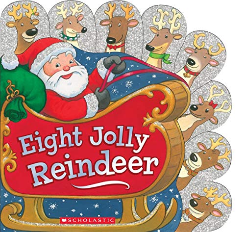 Book Cover Eight Jolly Reindeer