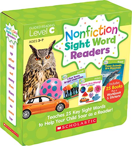 Book Cover Nonfiction Sight Word Readers: Guided Reading Level C (Parent Pack): Teaches 25 Key Sight Words to Help Your Child Soar as a Reader!
