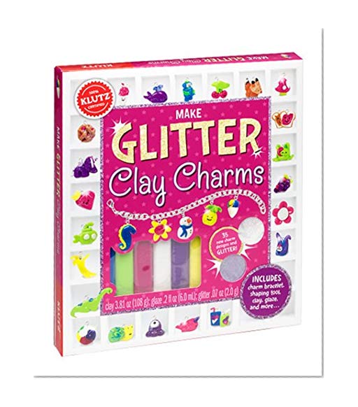 Book Cover Klutz Make Glitter Clay Charms Craft Kit