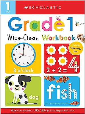 Book Cover First Grade Wipe-Clean Workbook: Scholastic Early Learners (Wipe-Clean)