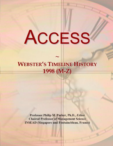 Access: Webster's Timeline History, 1998 (M-Z)
