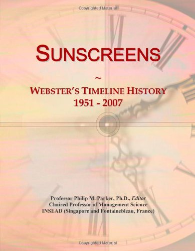 Sunscreens: Webster's Timeline History, 1951 - 2007
