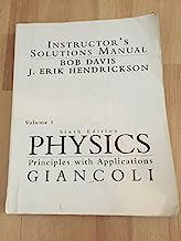 Book Cover Physics: Principles with Applications Instructor's Solutions Manual Giancoli, Volume 1 (6th Edition) ISBN-10: 0130352373 ISBN-13: 9780130352378