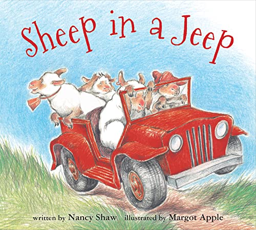 Book Cover Sheep in a Jeep (board book)