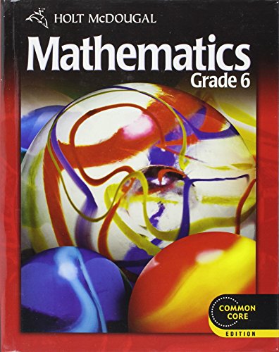 Book Cover Holt McDougal Mathematics: Student Edition Grade 6 2012