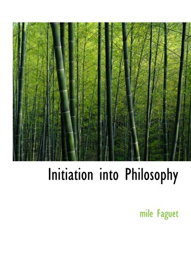 Initiation into Philosophy