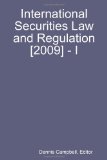International Securities Law and Regulation [2009] - I