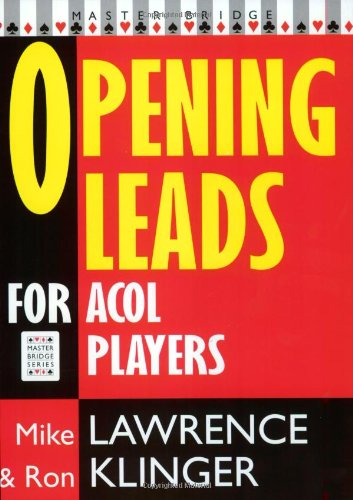 Book Cover Opening Leads for Acol Players (Master Bridge Series)