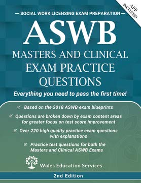 ASWB Masters and Clinical Exam Practice Questions: 220 Questions