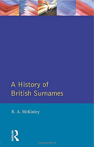 Book Cover A History of British Surnames (Approaches to Local History)