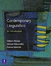 Book Cover Contemporary Linguistics