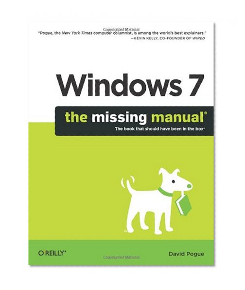 Book Cover Windows 7: The Missing Manual