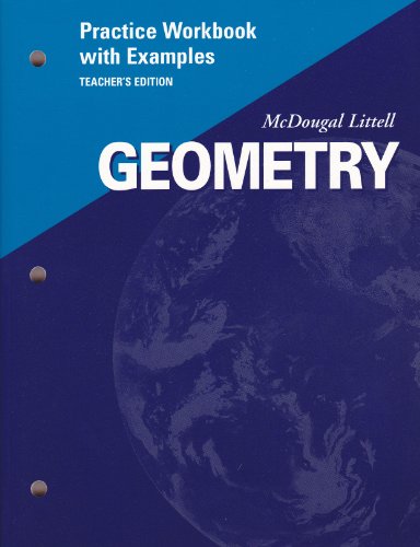 Book Cover McDougal Littell Geometry  Practice Workbook with Examples Teacher's Edition