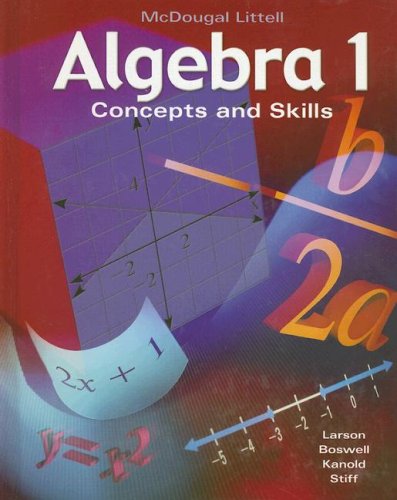 Book Cover Algebra 1: Concepts and Skills